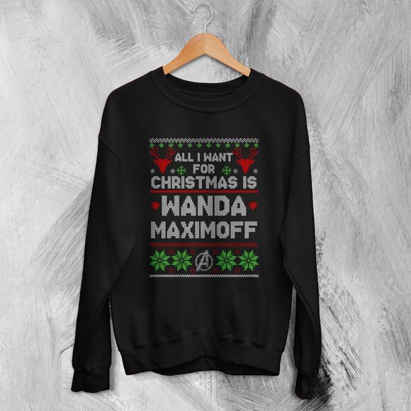 Sierra K Tops - The Avengers Ugly Christmas Sweatshirt Wanda Maximoff Sweater Gift For Christmas